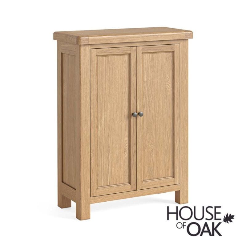 London Oak Shoe Cupboard - Image 2