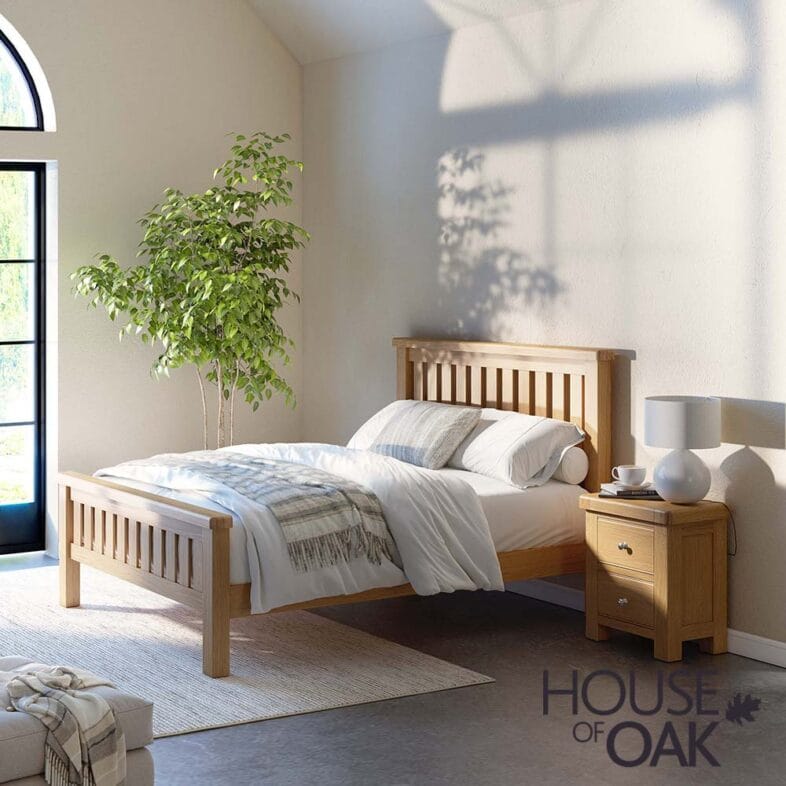 London Oak 4FT 6 Double Bed