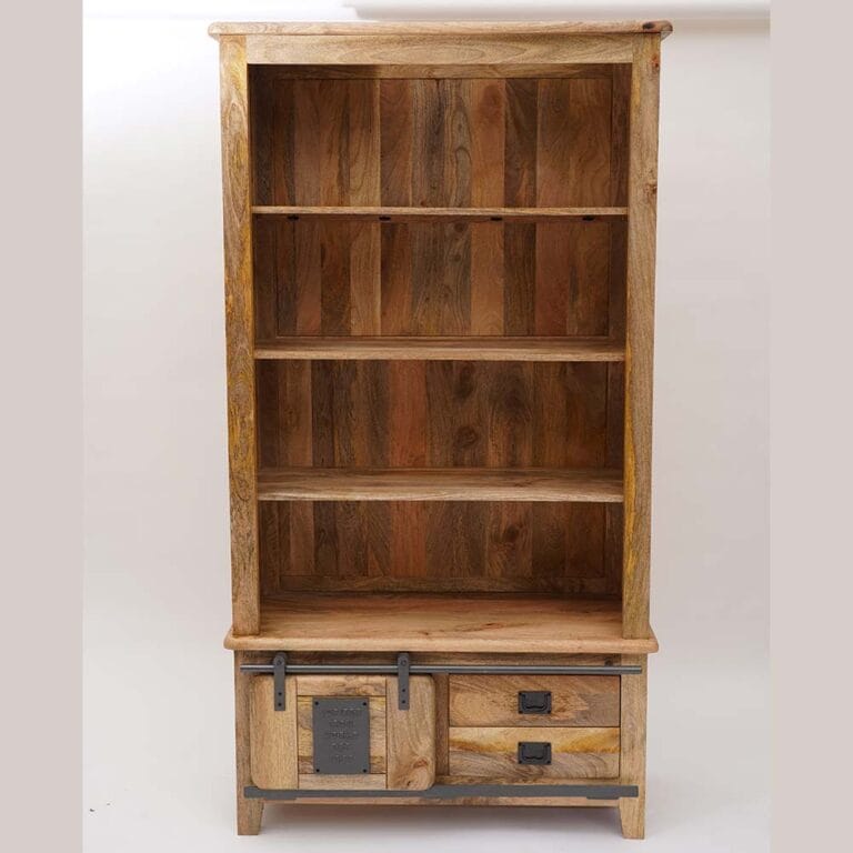 Fusion Light Mango Wood Tall Bookcase