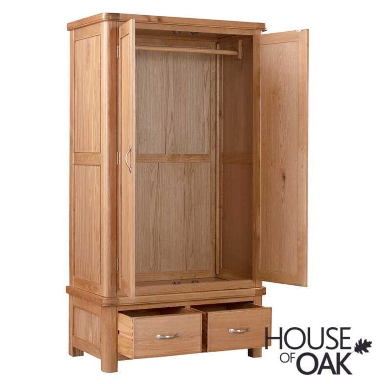 Kensington Oak Double Wardrobe - Image 4