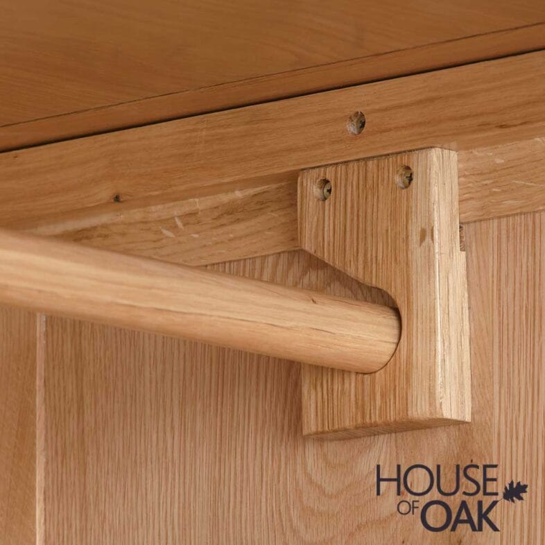 Kensington Oak Double Wardrobe - Image 5