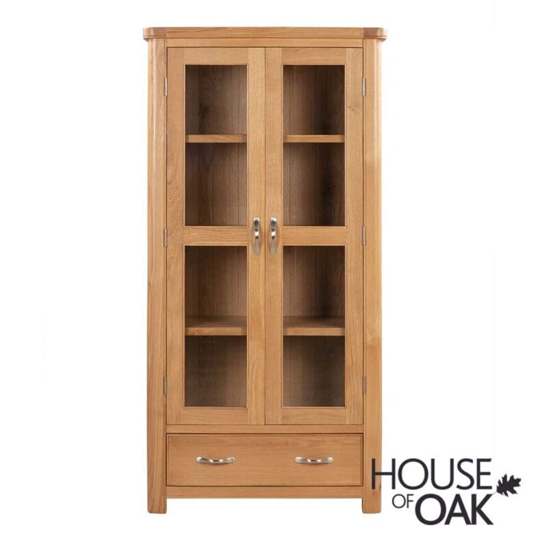 Kensington Oak Display Cabinet - Image 2