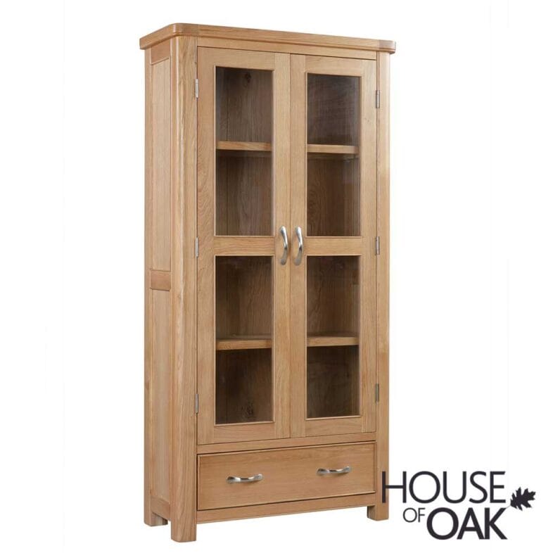 Kensington Oak Display Cabinet - Image 3