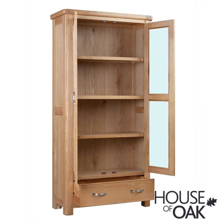 Kensington Oak Display Cabinet - Image 4
