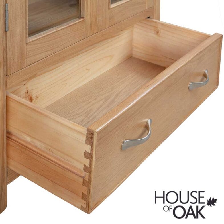 Kensington Oak Display Cabinet - Image 7