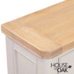 Kensington Putty Grey Painted Oak 2 Door 2 Drawer Sideboard - Image 7