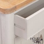 Kensington Putty Grey Painted Oak 2 Door 2 Drawer Sideboard - Image 8