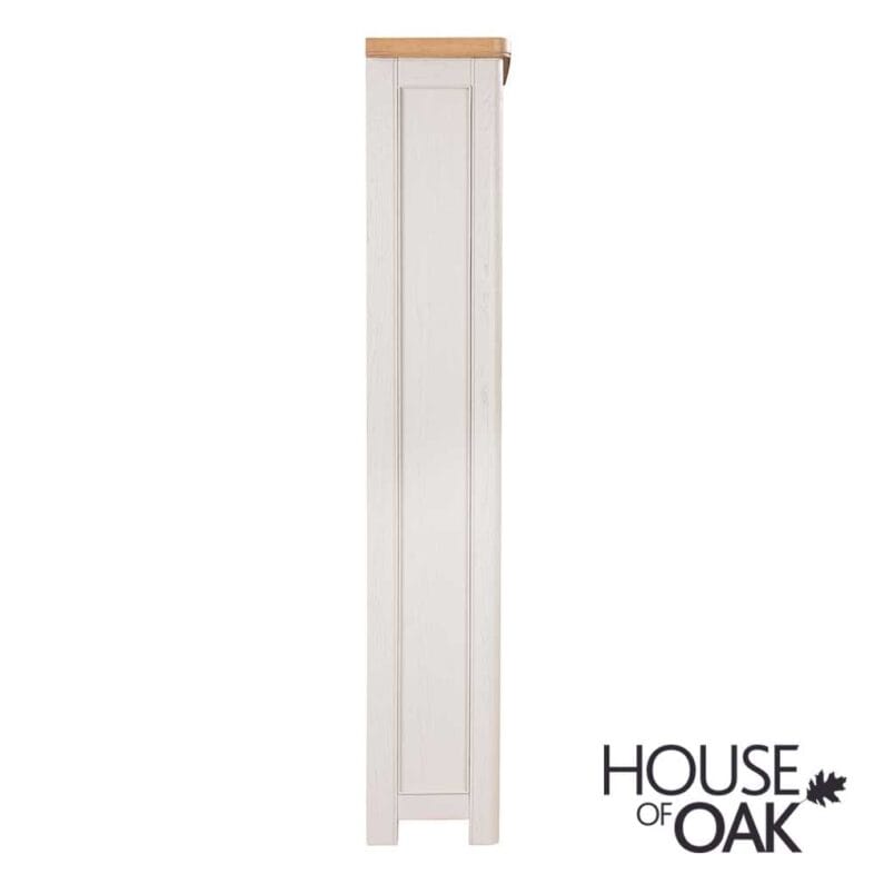 Kensington Putty Grey Painted Oak Tall Bookcase - Image 4