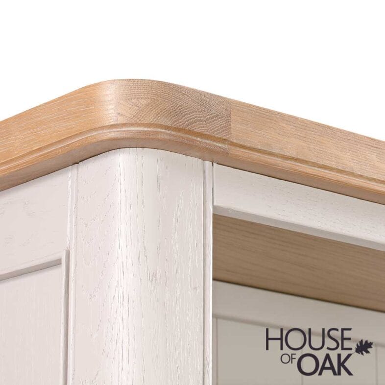 Kensington Putty Grey Painted Oak Tall Bookcase - Image 6