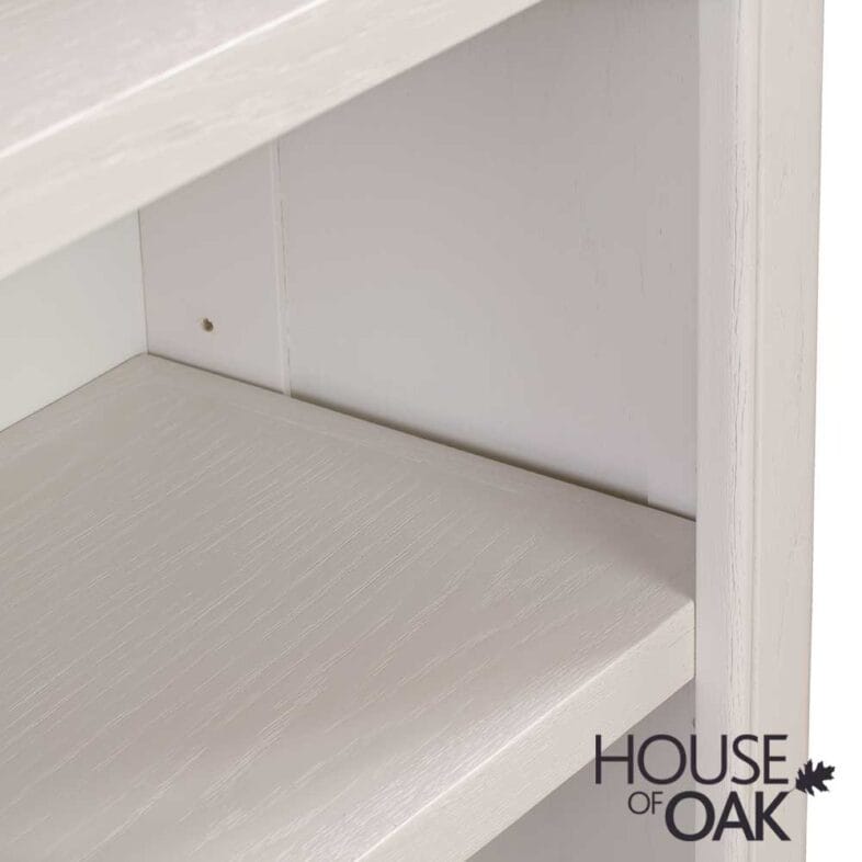 Kensington Putty Grey Painted Oak Tall Bookcase - Image 7