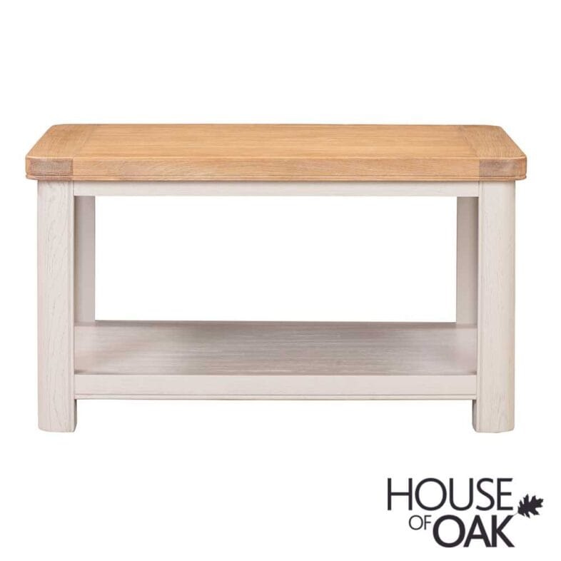 Kensington Putty Grey Painted Oak Coffee Table - Image 2