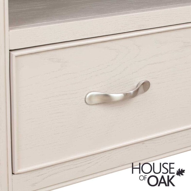 Kensington Putty Grey Painted Oak Corner TV Unit - Image 7