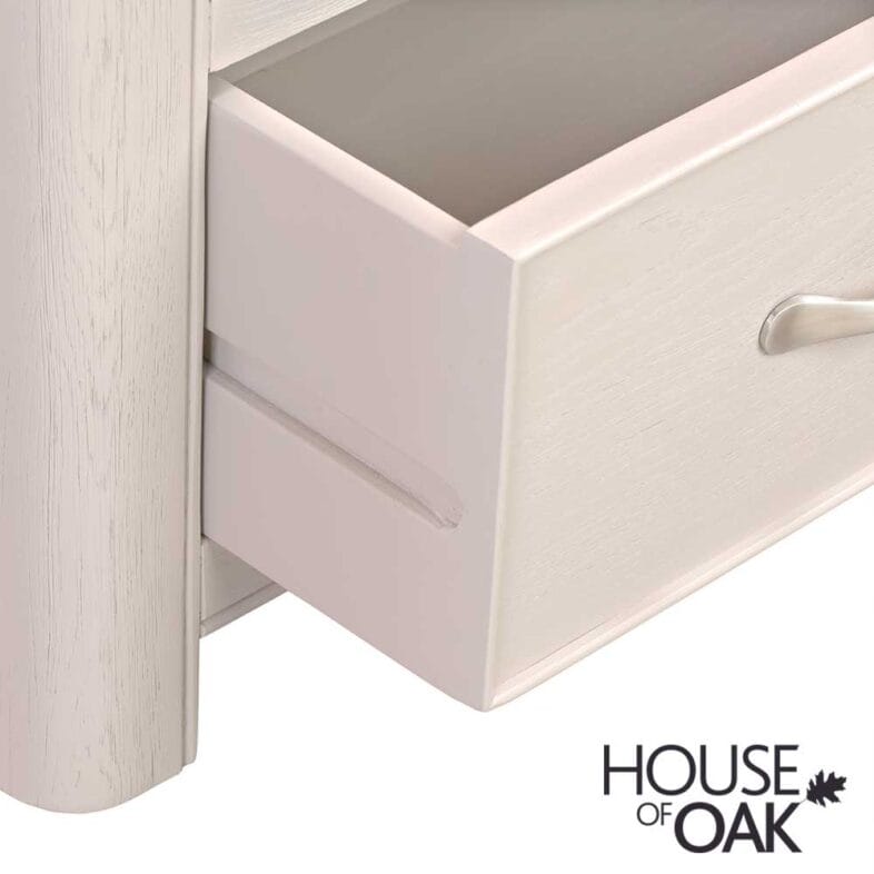 Kensington Putty Grey Painted Oak Corner TV Unit - Image 8