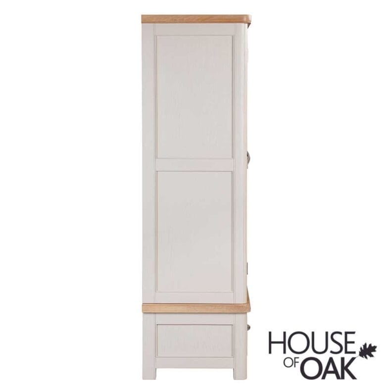 Kensington Putty Grey Painted Oak Double Wardrobe - Image 5