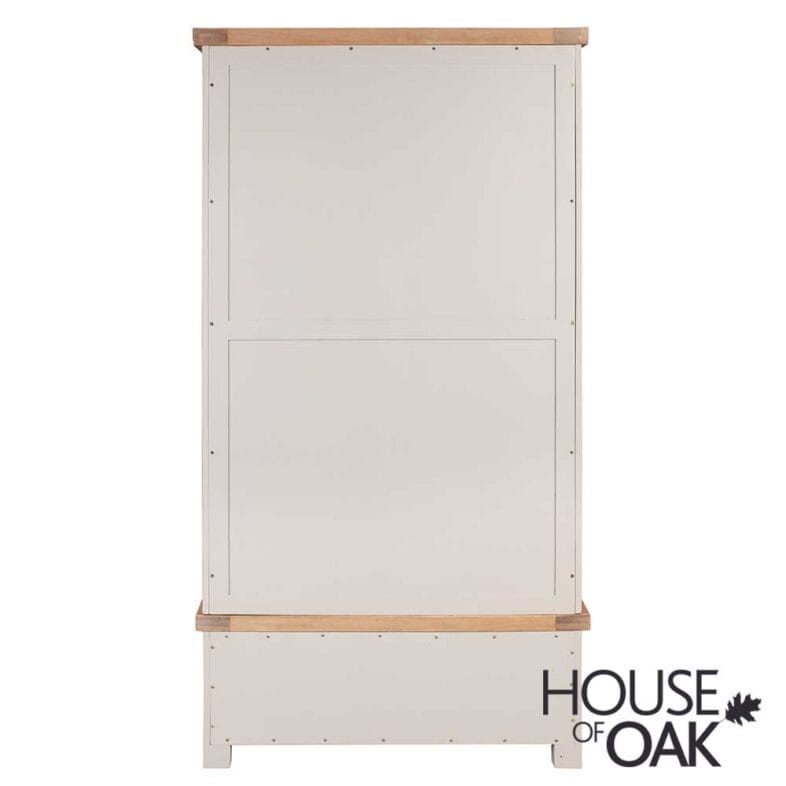 Kensington Putty Grey Painted Oak Double Wardrobe - Image 6