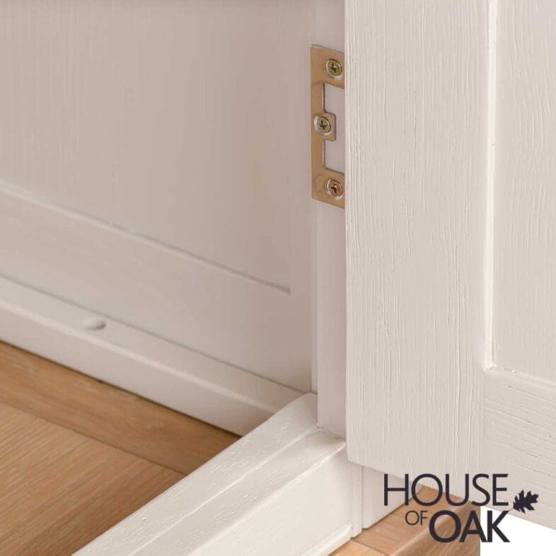 Kensington Putty Grey Painted Oak Double Wardrobe - Image 8