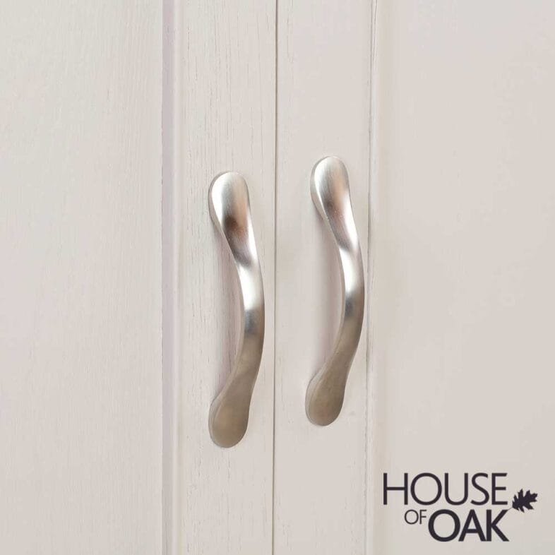 Kensington Putty Grey Painted Oak Double Wardrobe - Image 9