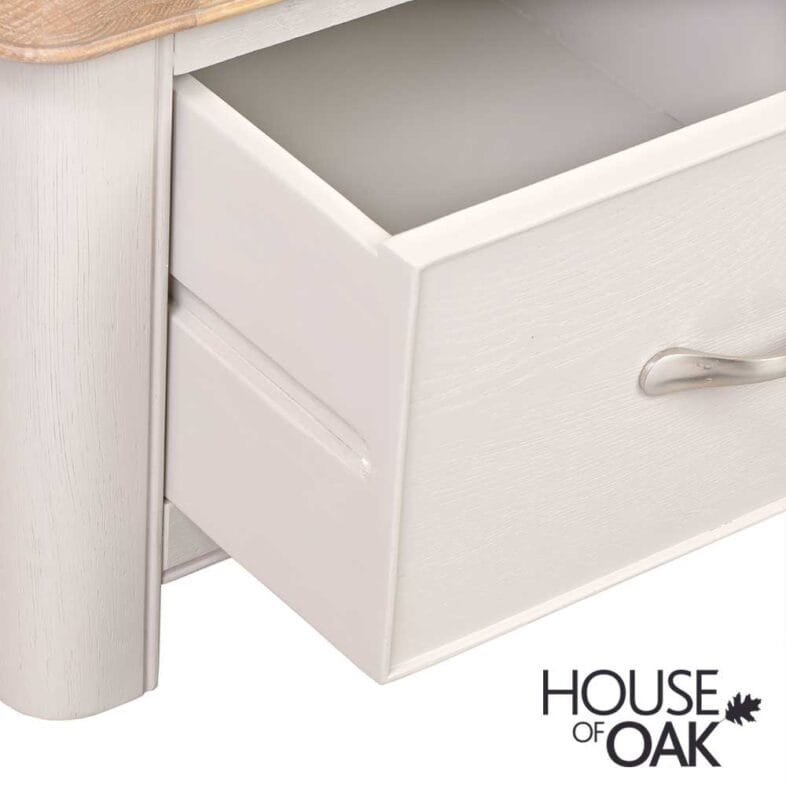 Kensington Putty Grey Painted Oak Triple Wardrobe - Image 8