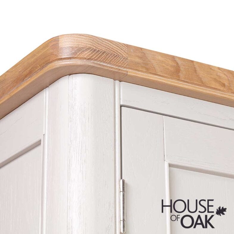 Kensington Putty Grey Painted Oak Triple Wardrobe - Image 9