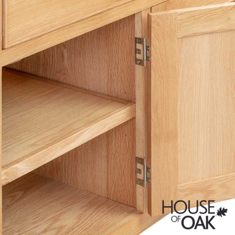Kensington Oak 3 Door 3 Drawer Sideboard - Image 5