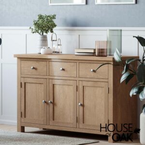 Keswick Oak 3 Door 3 Drawer Sideboard