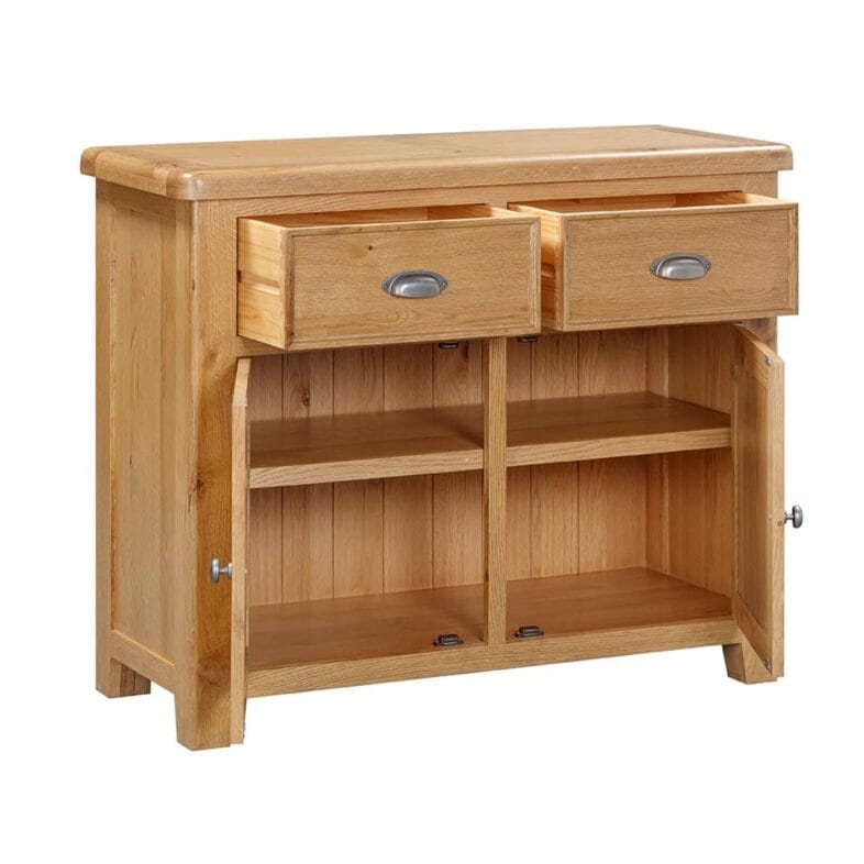 Knightsbridge Oak 2 Door 2 Drawer Sideboard - Image 4