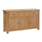 Knightsbridge Oak 3 Door 3 Drawer Sideboard - Image 3