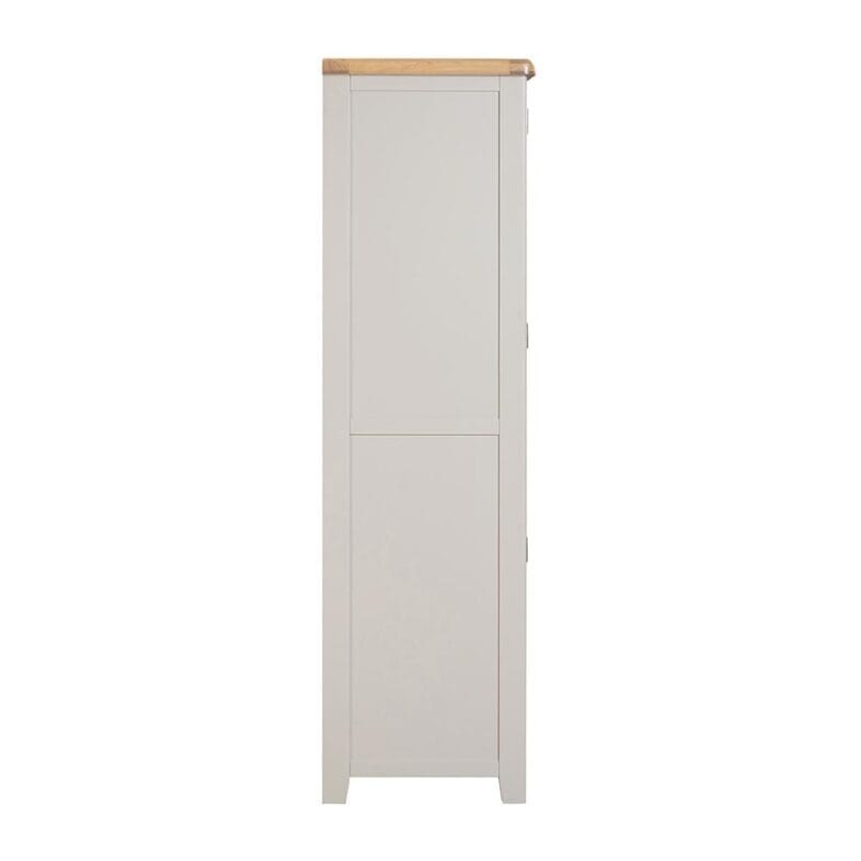 Knightsbridge Oak Double Larder Cupboard in Grey Painted - Image 6