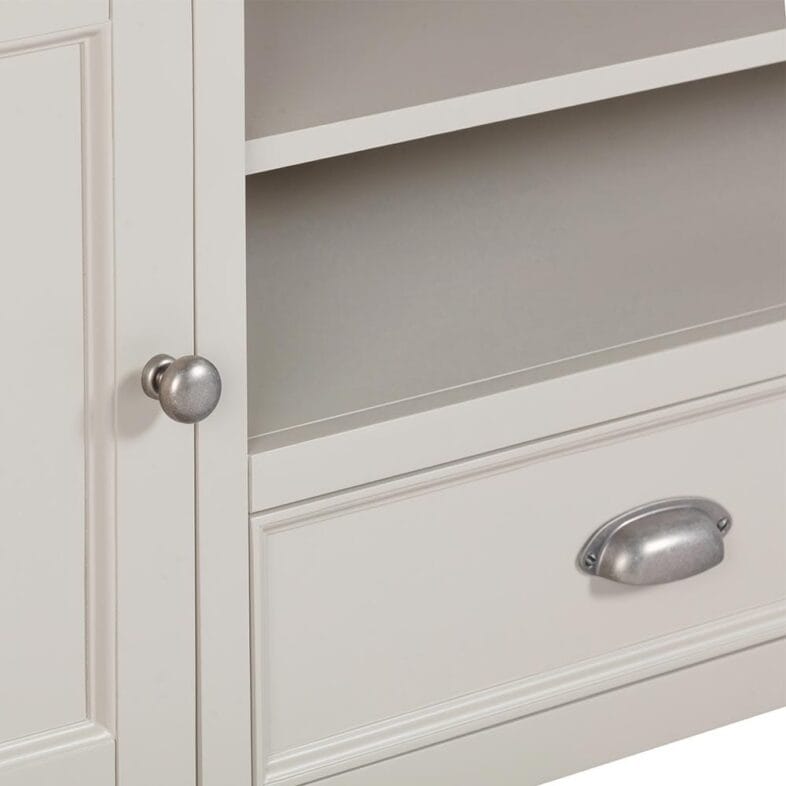 Knightsbridge Oak Extra Large TV Unit in Grey Painted - Image 6