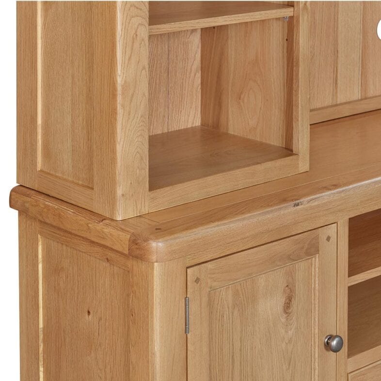 Knightsbridge Oak Extra Large TV Unit and Media Strorage Unit - Image 7