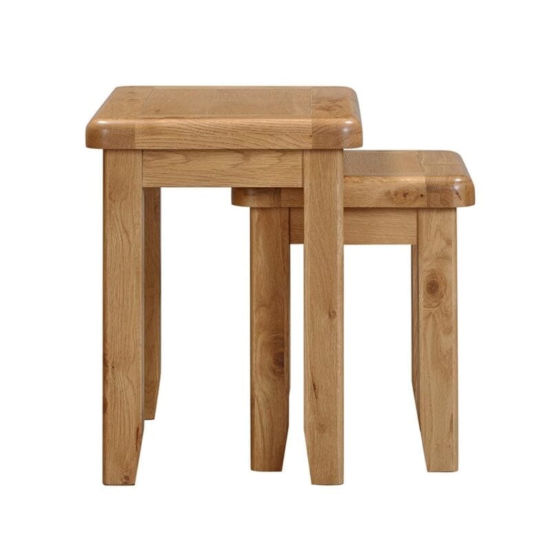 Knightsbridge Oak Nest of 2 Tables - Image 4