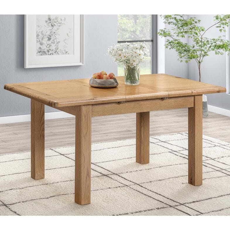 Knightsbridge Oak 120cm Extending Dining Table