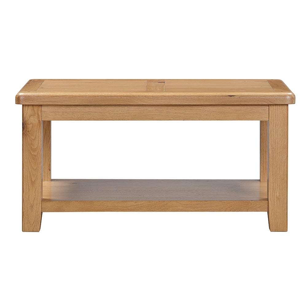 Knightsbridge Oak Coffee Table with Shelf - Image 2