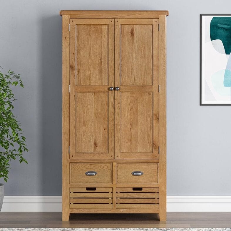 Knightsbridge Oak Double Larder Cupboard