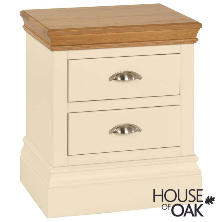Ambleside in Ivory – 2 Drawer Bedside Cabinet
