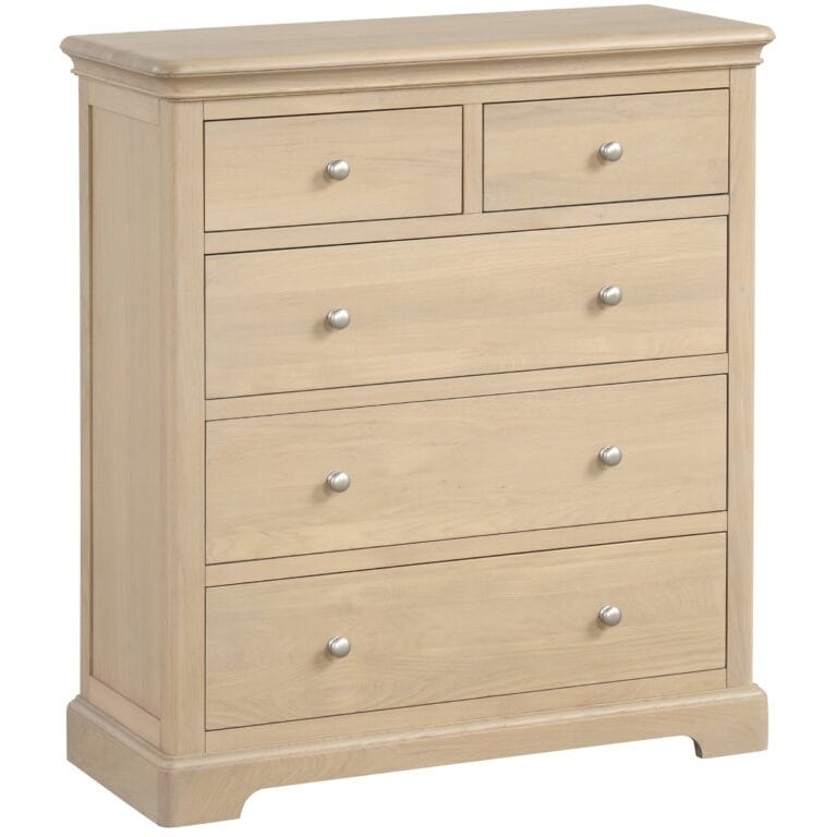 Cornwall Oak 2 Over 3 Chest of Drawers