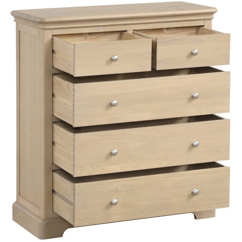 Cornwall Oak 2 Over 3 Chest of Drawers - Image 2