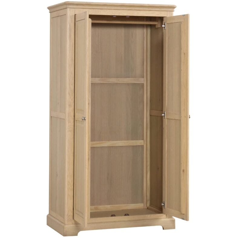 Cornwall Oak 2 Door All Hanging Wardrobe - Image 2