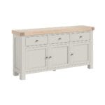 London Oak Large Sideboard In Grey Painted - Image 2