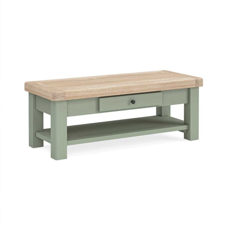London Oak Coffee Table in Sage Painted
