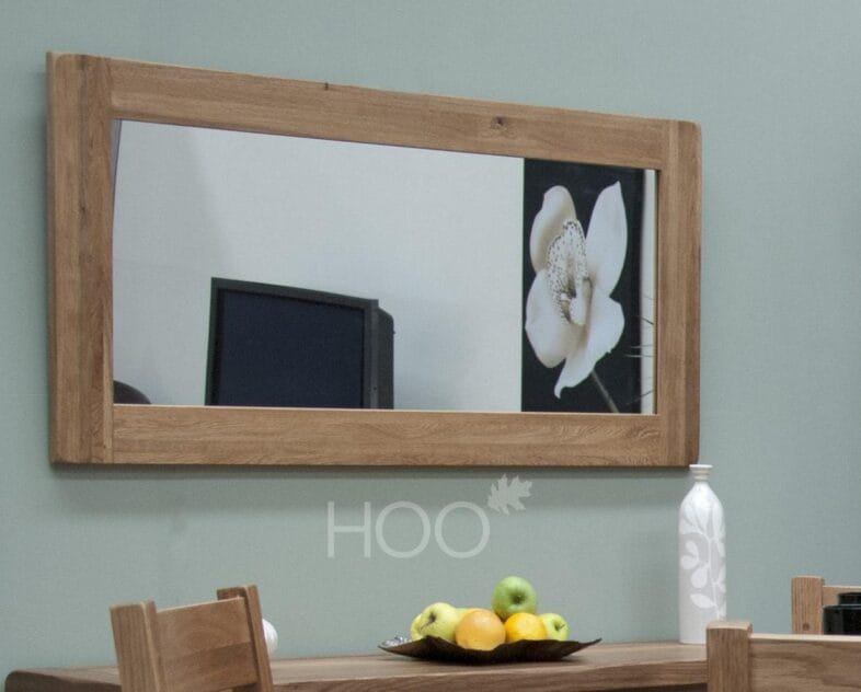 Rustic Solid Oak Large Mirror - Image 2