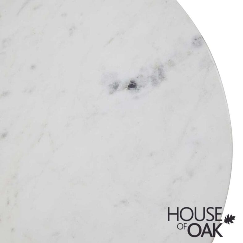 Monaco in Charcoal Bedside Cabinet with Door and Marble Top - Image 7