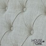 Button Backed Upholstered Chair in Beige - Image 4