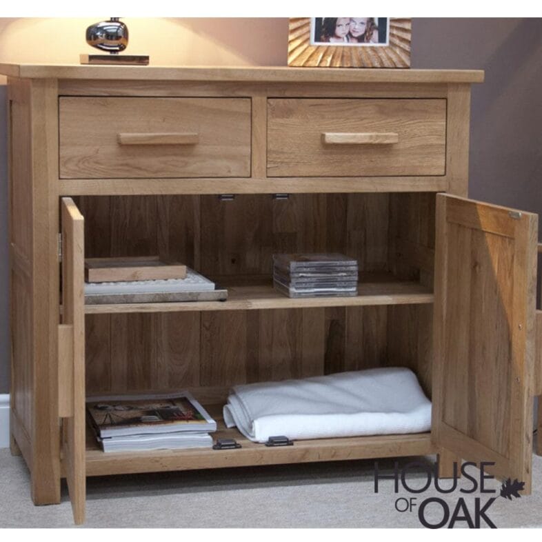 Opus Solid Oak Small Sideboard - Image 2