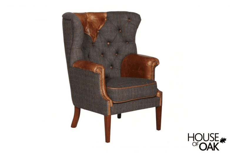Kensington Chair in Moreland Harris Tweed - Image 2