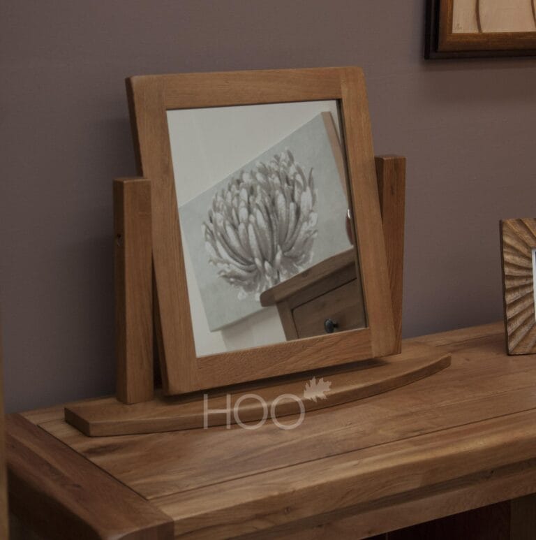 Rustic Solid Oak Dressing Mirror