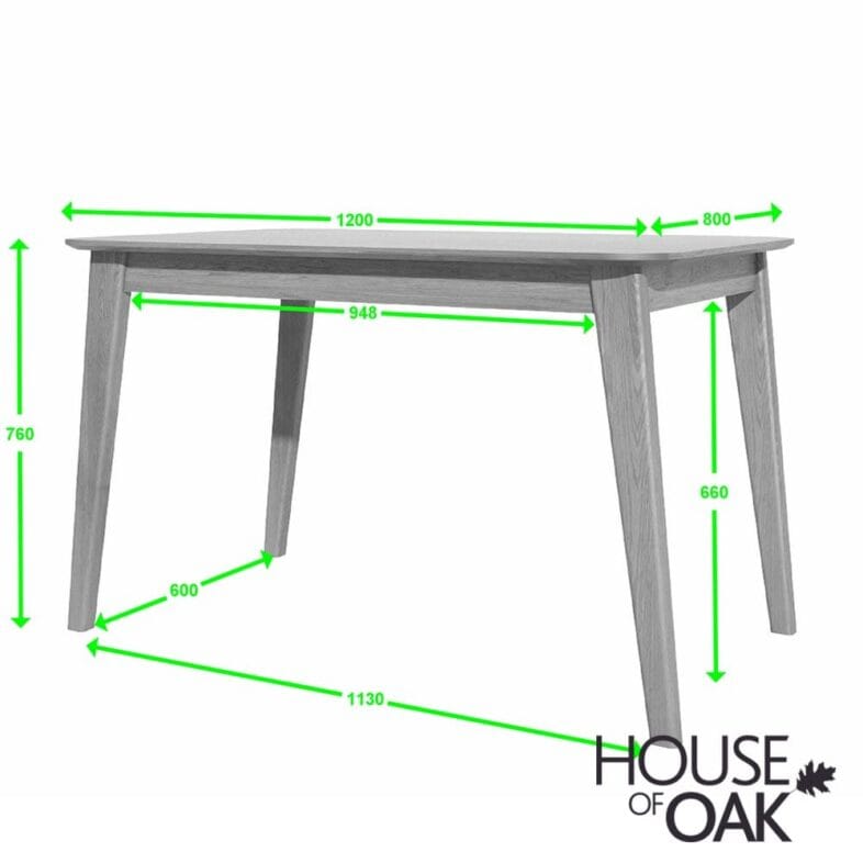Scandic Oak Dining Table - Image 2