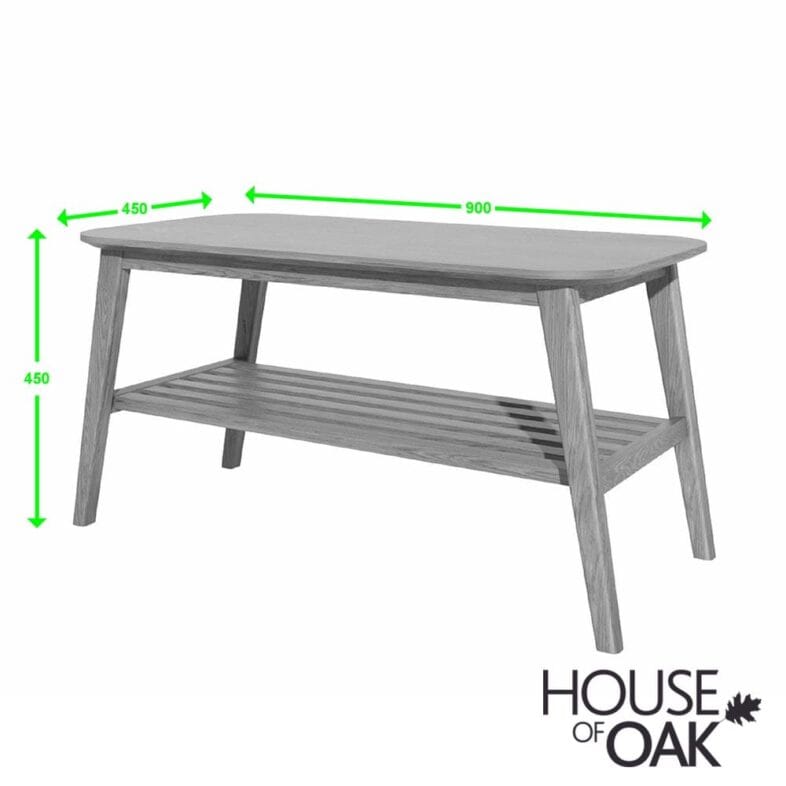 Scandic Solid Oak - 3FT x 18'' Coffee Table - Image 2