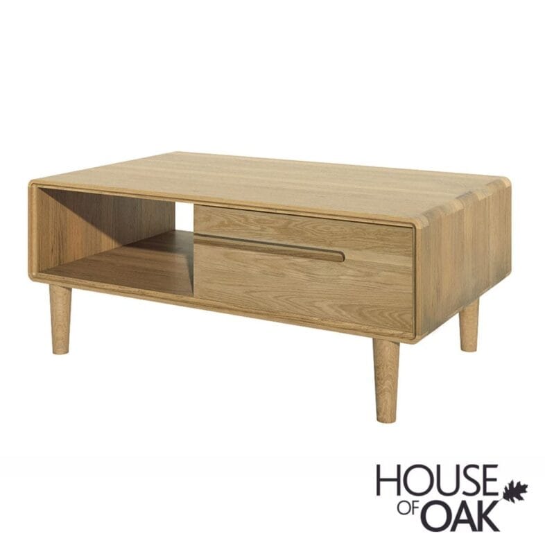 Scandic Solid Oak 3FT x 2FT Coffee Table - Image 3