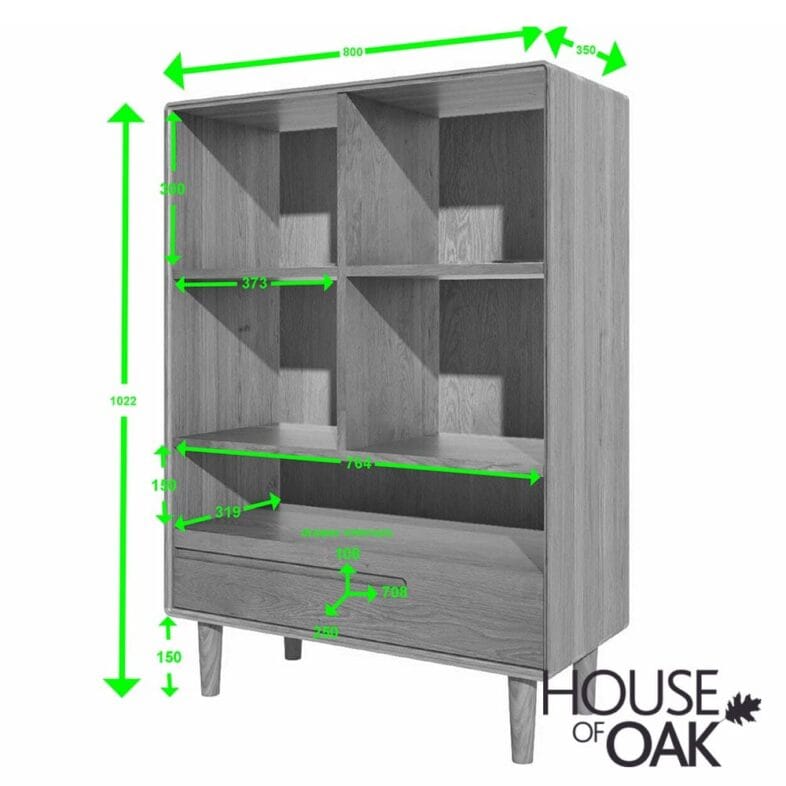 Scandic Solid Oak - Small Bookcase - Image 3